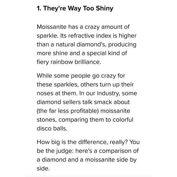 NEW VS EF Moissanite Gold Ring Size 6 - Picture 15 of 16